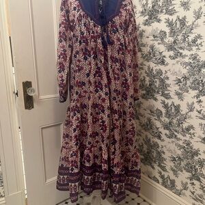 Blue Boheme womens purple blue maxi dress size M/L